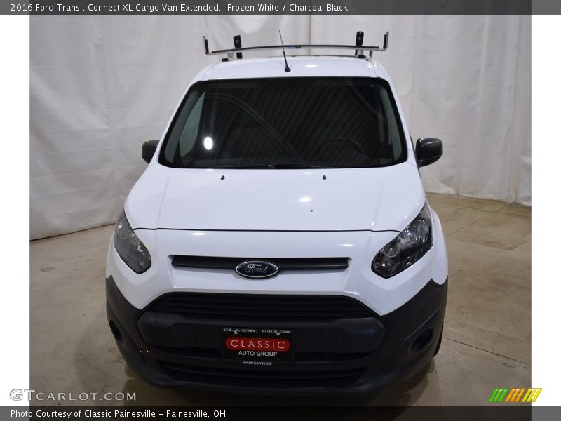 Frozen White / Charcoal Black 2016 Ford Transit Connect XL Cargo Van Extended