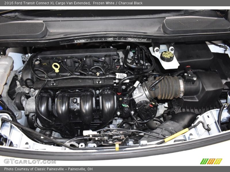 Frozen White / Charcoal Black 2016 Ford Transit Connect XL Cargo Van Extended
