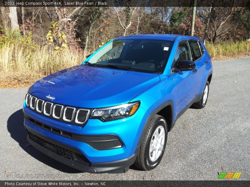 Laser Blue Pearl / Black 2022 Jeep Compass Sport 4x4