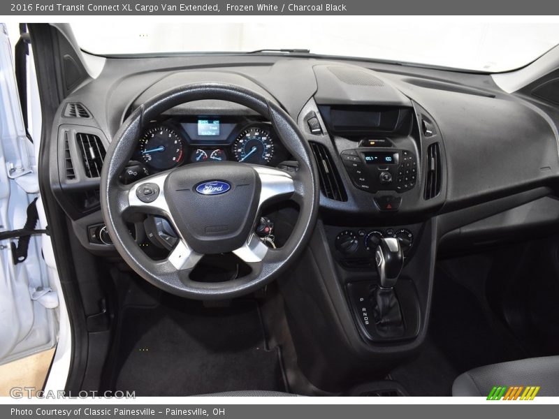 Frozen White / Charcoal Black 2016 Ford Transit Connect XL Cargo Van Extended