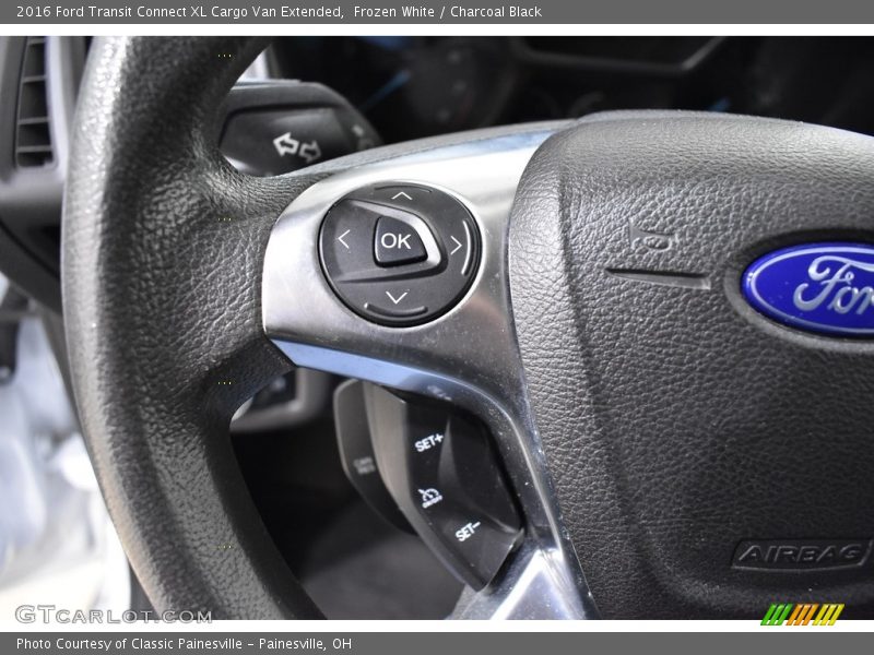 Frozen White / Charcoal Black 2016 Ford Transit Connect XL Cargo Van Extended