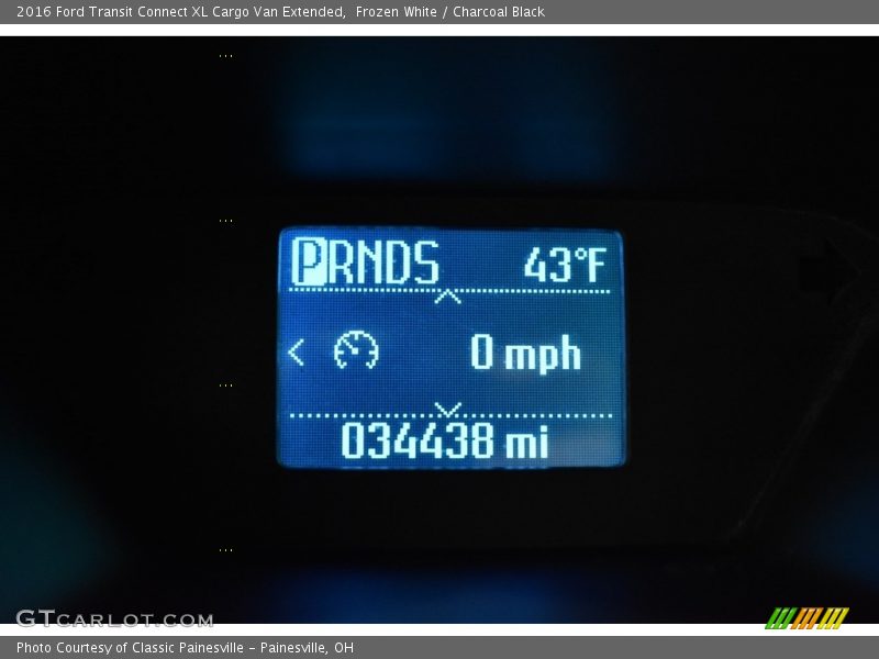 Frozen White / Charcoal Black 2016 Ford Transit Connect XL Cargo Van Extended