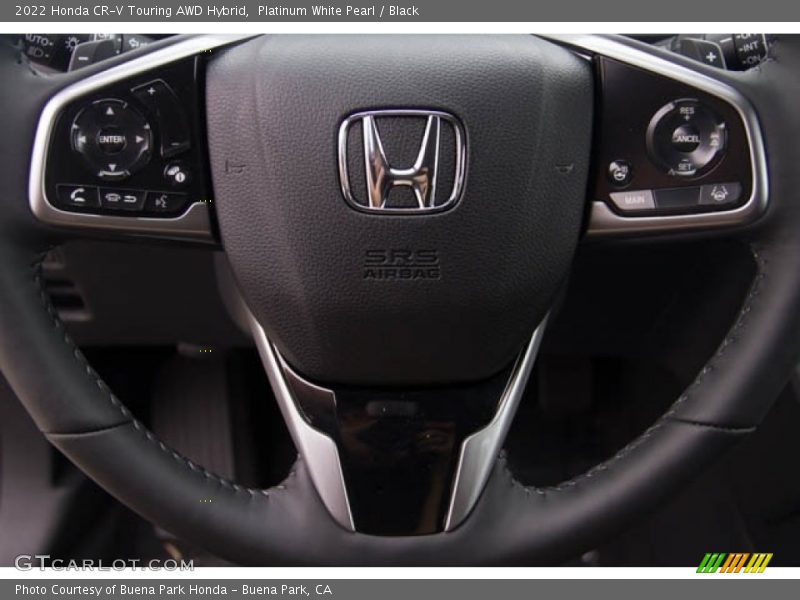 Platinum White Pearl / Black 2022 Honda CR-V Touring AWD Hybrid