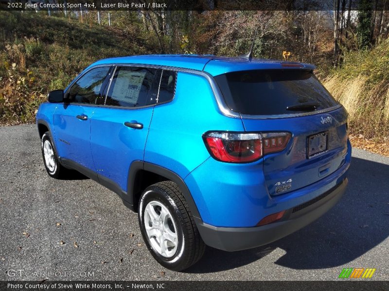 Laser Blue Pearl / Black 2022 Jeep Compass Sport 4x4