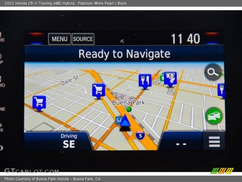 Platinum White Pearl / Black 2022 Honda CR-V Touring AWD Hybrid