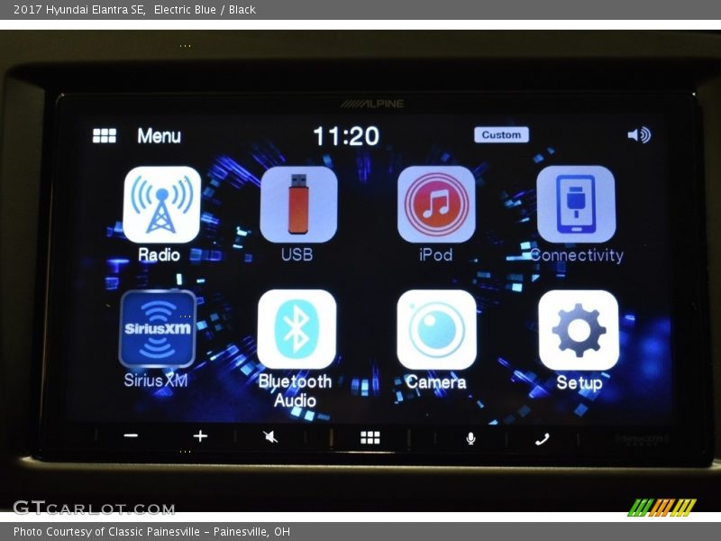 Electric Blue / Black 2017 Hyundai Elantra SE