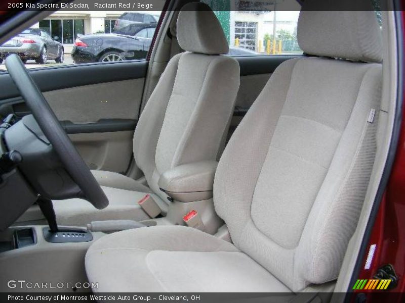 Radiant Red / Beige 2005 Kia Spectra EX Sedan