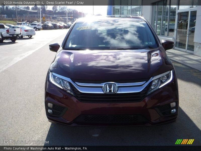 Deep Scarlet Pearl / Gray 2019 Honda Odyssey EX-L