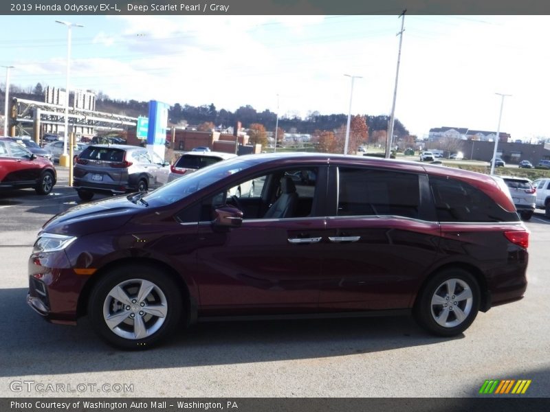 Deep Scarlet Pearl / Gray 2019 Honda Odyssey EX-L