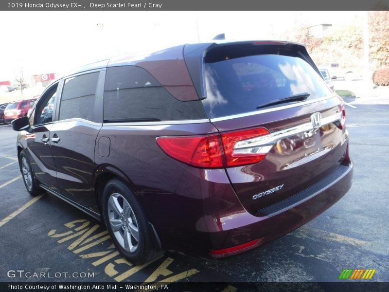 Deep Scarlet Pearl / Gray 2019 Honda Odyssey EX-L