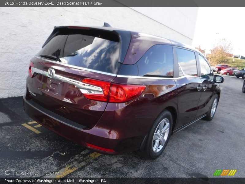 Deep Scarlet Pearl / Gray 2019 Honda Odyssey EX-L