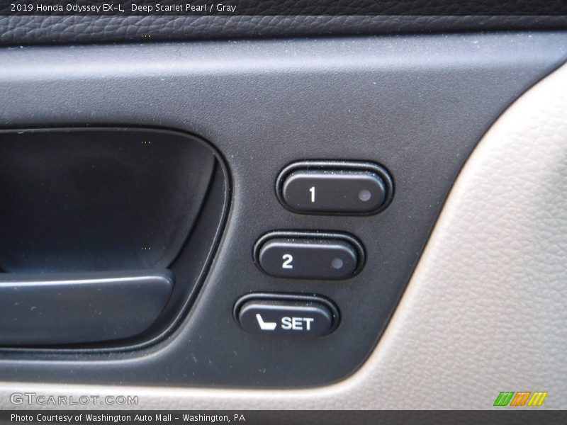 Deep Scarlet Pearl / Gray 2019 Honda Odyssey EX-L