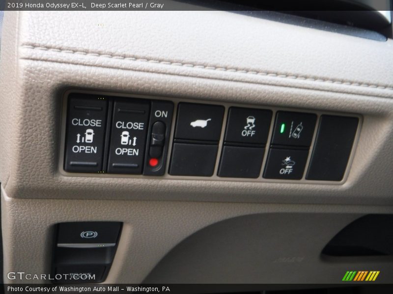 Deep Scarlet Pearl / Gray 2019 Honda Odyssey EX-L