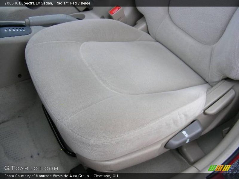 Radiant Red / Beige 2005 Kia Spectra EX Sedan