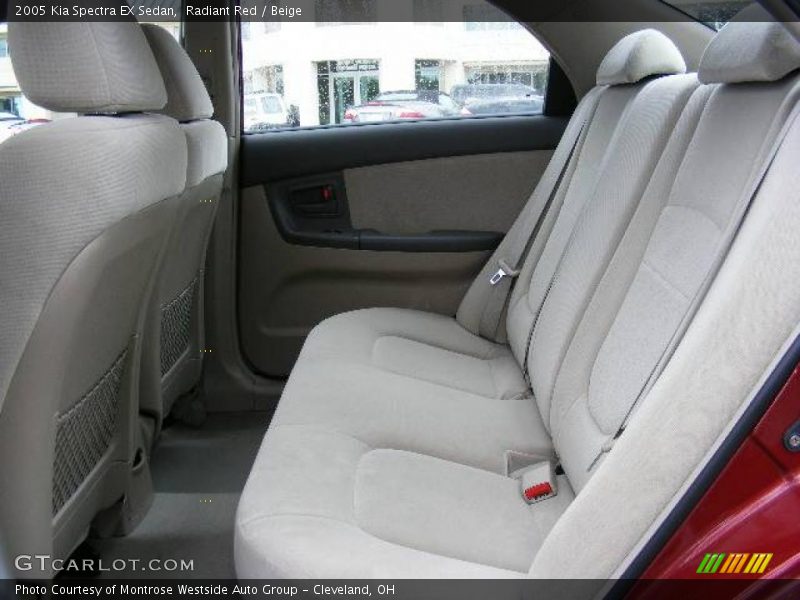 Radiant Red / Beige 2005 Kia Spectra EX Sedan