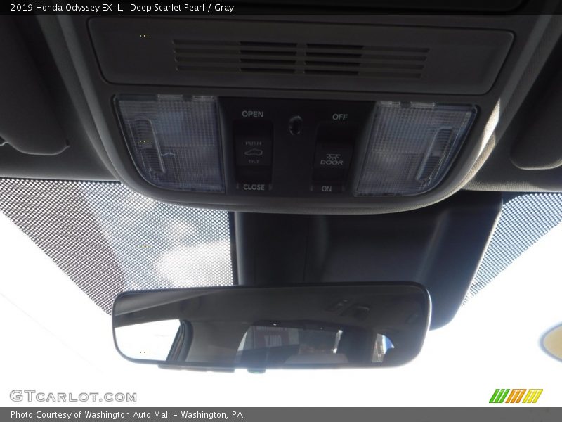 Deep Scarlet Pearl / Gray 2019 Honda Odyssey EX-L