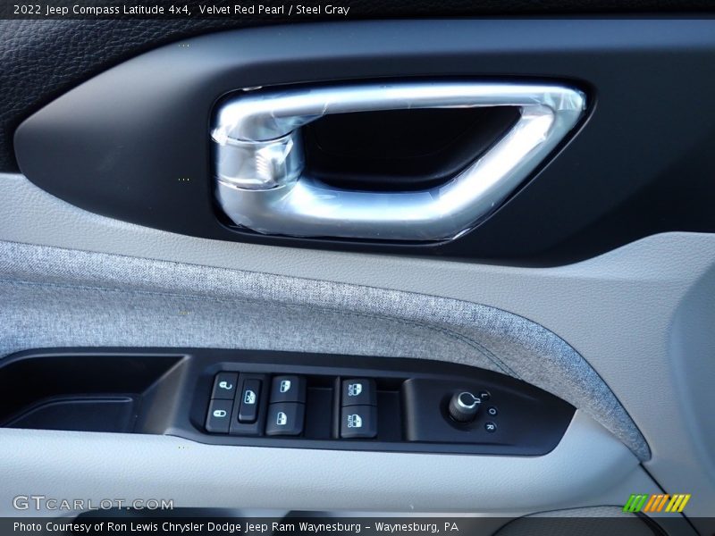 Velvet Red Pearl / Steel Gray 2022 Jeep Compass Latitude 4x4