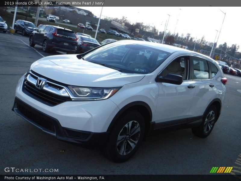 Platinum White Pearl / Ivory 2019 Honda CR-V LX AWD