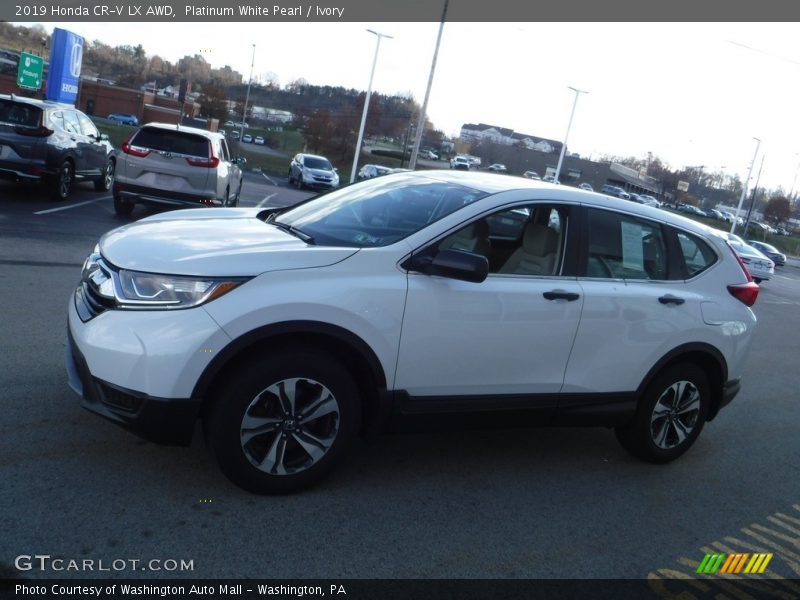 Platinum White Pearl / Ivory 2019 Honda CR-V LX AWD