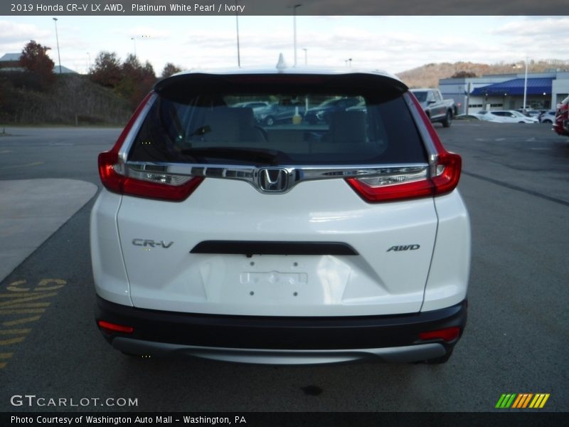 Platinum White Pearl / Ivory 2019 Honda CR-V LX AWD