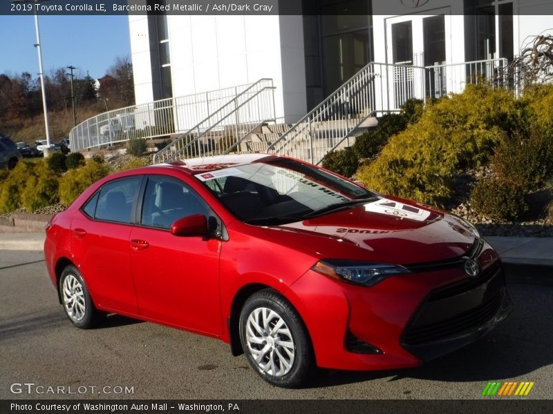 Barcelona Red Metallic / Ash/Dark Gray 2019 Toyota Corolla LE
