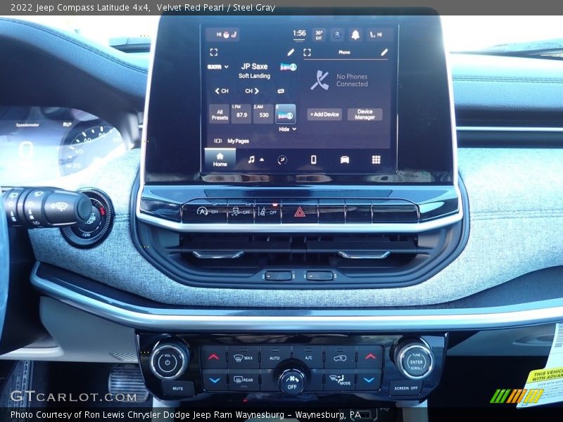 Velvet Red Pearl / Steel Gray 2022 Jeep Compass Latitude 4x4