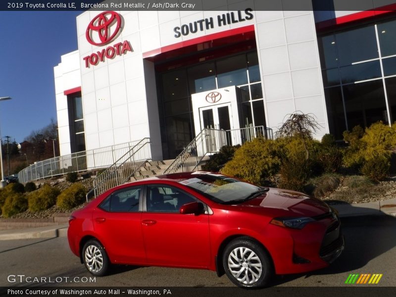 Barcelona Red Metallic / Ash/Dark Gray 2019 Toyota Corolla LE