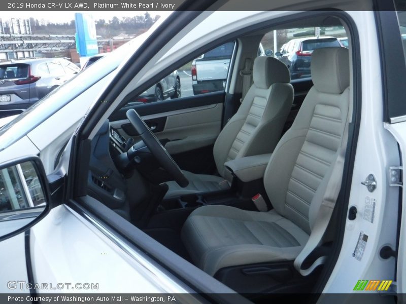 Platinum White Pearl / Ivory 2019 Honda CR-V LX AWD