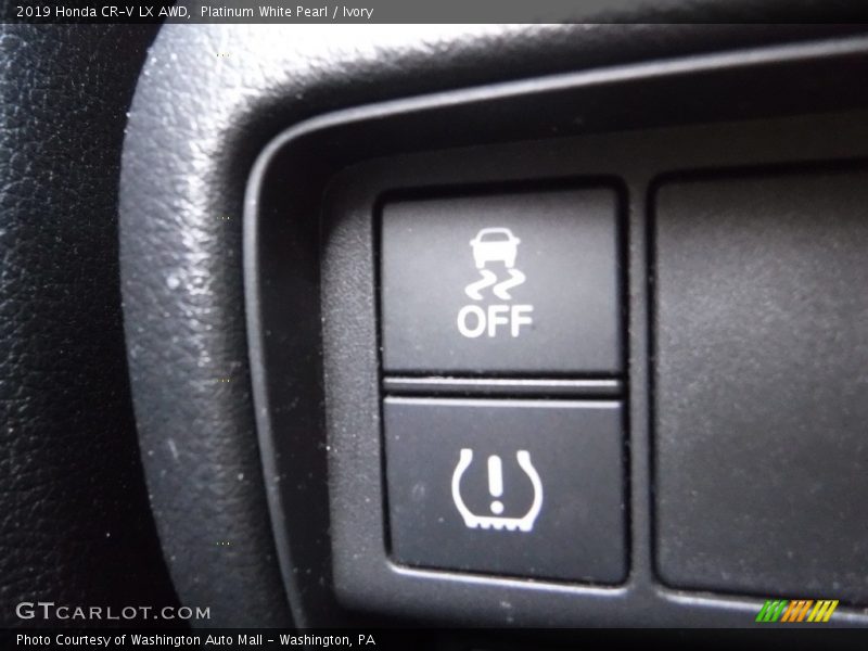 Platinum White Pearl / Ivory 2019 Honda CR-V LX AWD