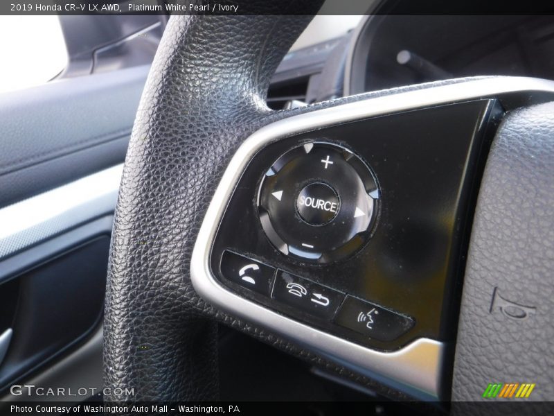 Platinum White Pearl / Ivory 2019 Honda CR-V LX AWD