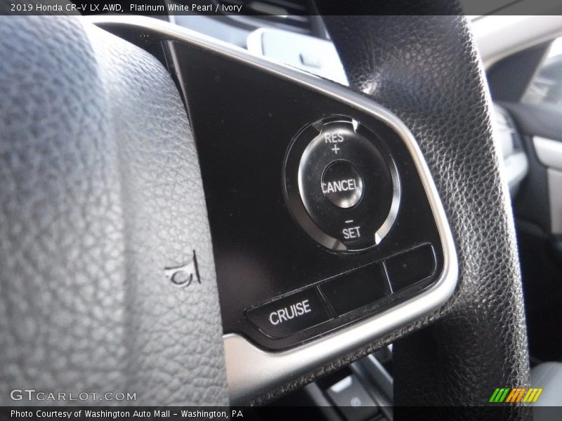 Platinum White Pearl / Ivory 2019 Honda CR-V LX AWD
