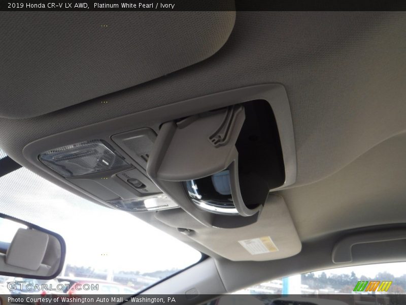Platinum White Pearl / Ivory 2019 Honda CR-V LX AWD