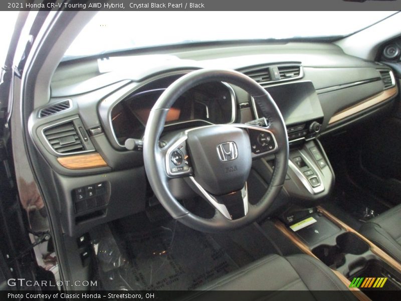 Crystal Black Pearl / Black 2021 Honda CR-V Touring AWD Hybrid