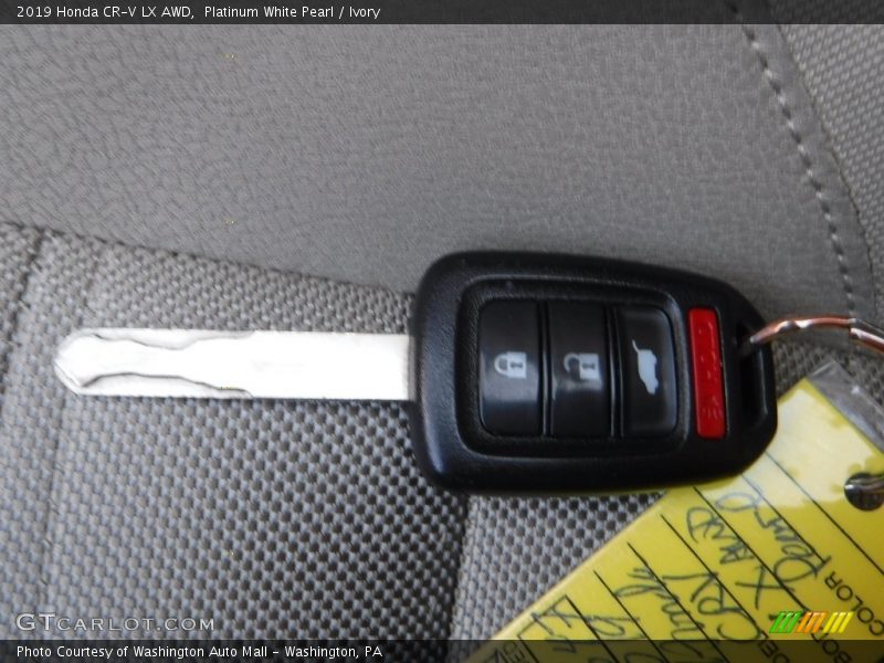 Platinum White Pearl / Ivory 2019 Honda CR-V LX AWD