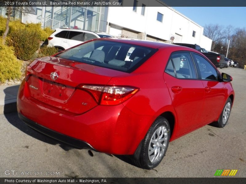 Barcelona Red Metallic / Ash/Dark Gray 2019 Toyota Corolla LE