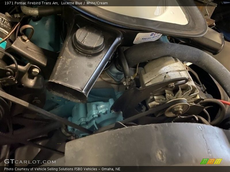 Lucerne Blue / White/Cream 1971 Pontiac Firebird Trans Am