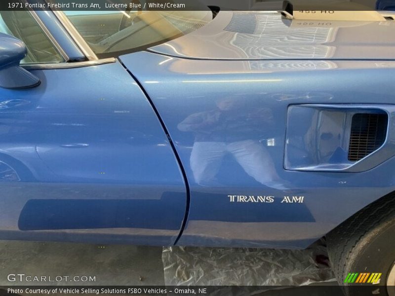 Lucerne Blue / White/Cream 1971 Pontiac Firebird Trans Am