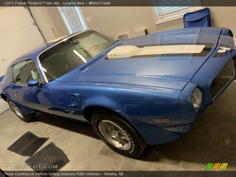 Lucerne Blue / White/Cream 1971 Pontiac Firebird Trans Am