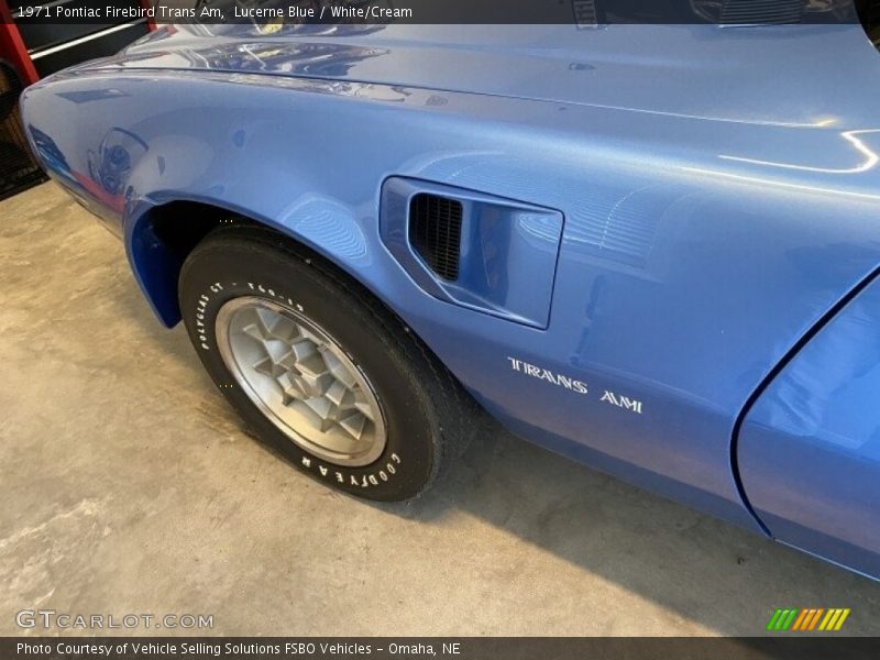 Lucerne Blue / White/Cream 1971 Pontiac Firebird Trans Am