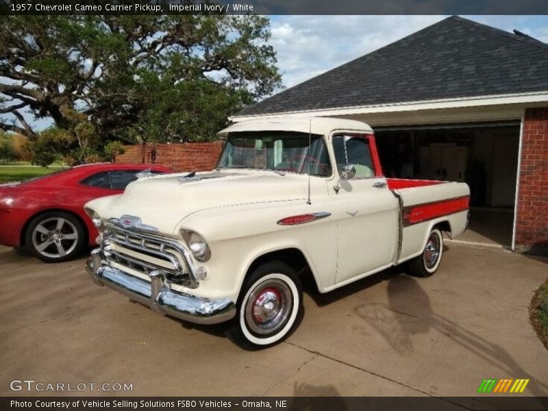 Imperial Ivory / White 1957 Chevrolet Cameo Carrier Pickup