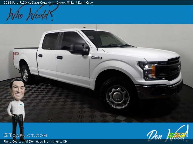 Oxford White / Earth Gray 2018 Ford F150 XL SuperCrew 4x4