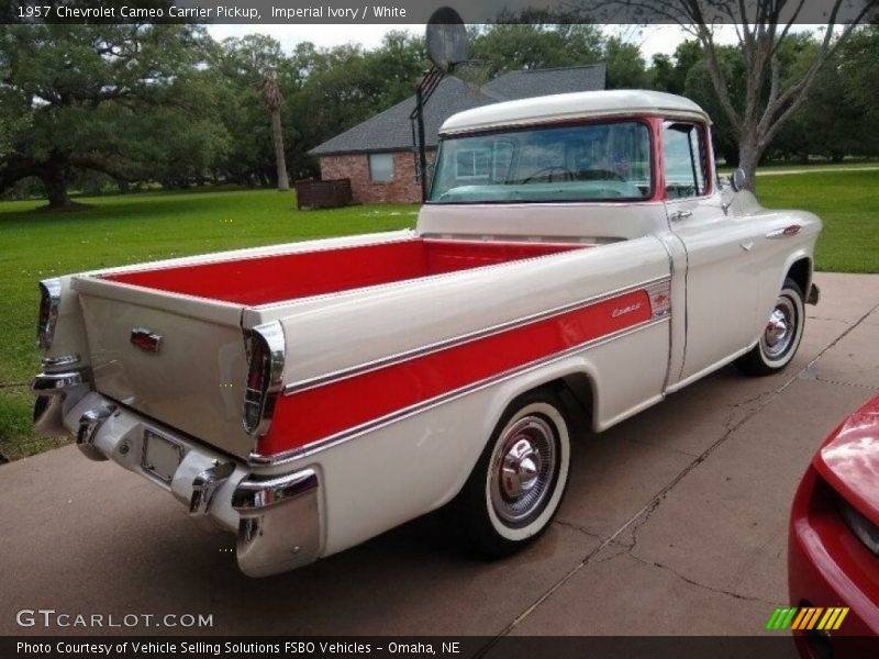 Imperial Ivory / White 1957 Chevrolet Cameo Carrier Pickup
