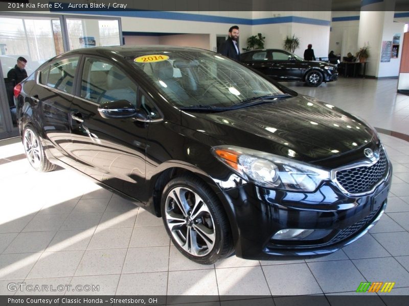 Aurora Black / Gray 2014 Kia Forte EX