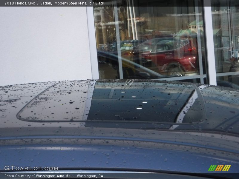 Modern Steel Metallic / Black 2018 Honda Civic Si Sedan