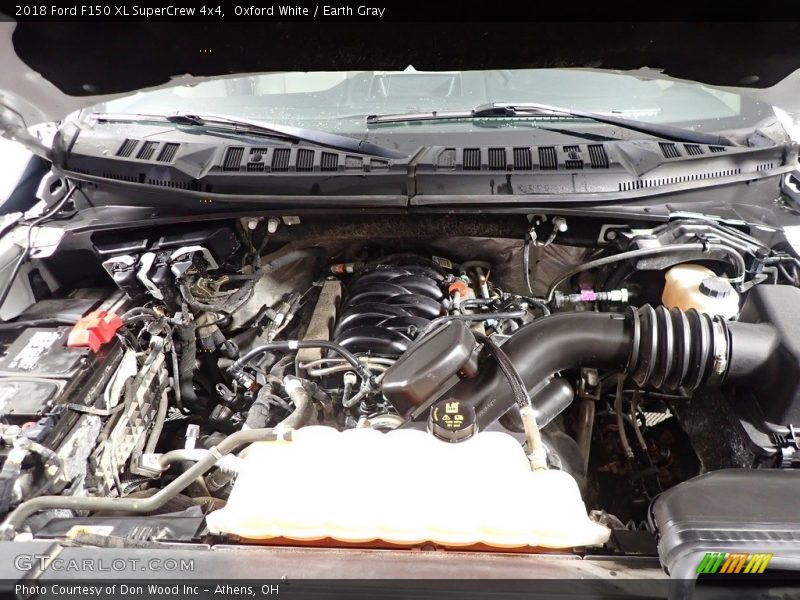 Oxford White / Earth Gray 2018 Ford F150 XL SuperCrew 4x4