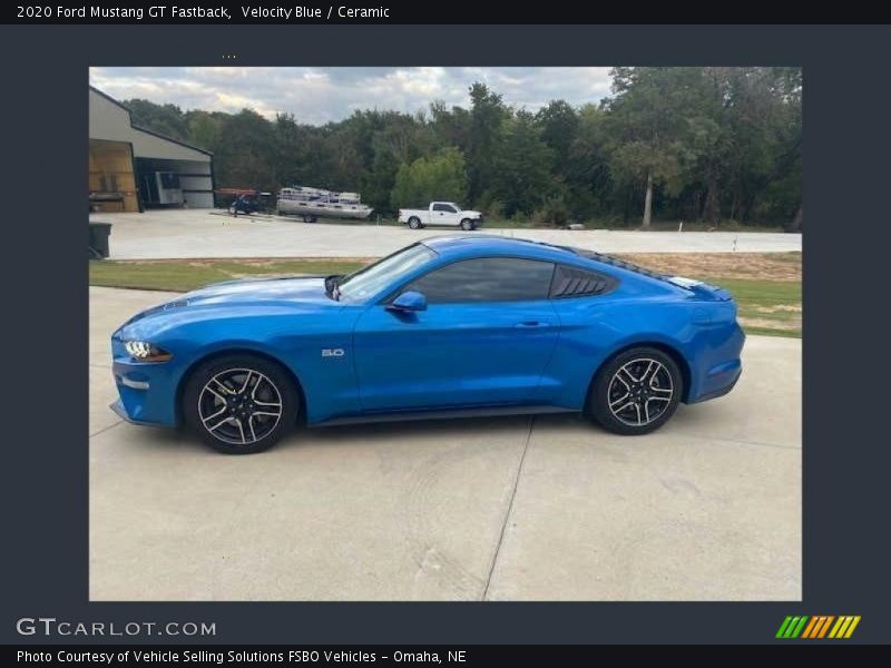 Velocity Blue / Ceramic 2020 Ford Mustang GT Fastback