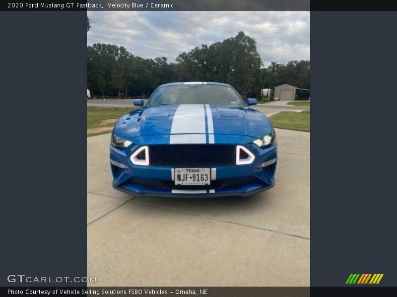 Velocity Blue / Ceramic 2020 Ford Mustang GT Fastback