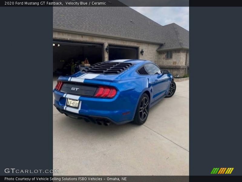 Velocity Blue / Ceramic 2020 Ford Mustang GT Fastback