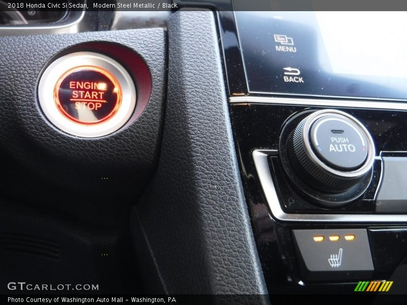 Modern Steel Metallic / Black 2018 Honda Civic Si Sedan