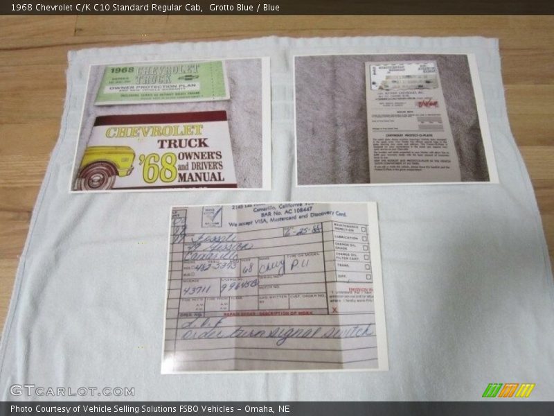 Grotto Blue / Blue 1968 Chevrolet C/K C10 Standard Regular Cab